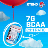 Dosette Xtend Original montrant 7 g de BCAA et 2,5 g de glutamine