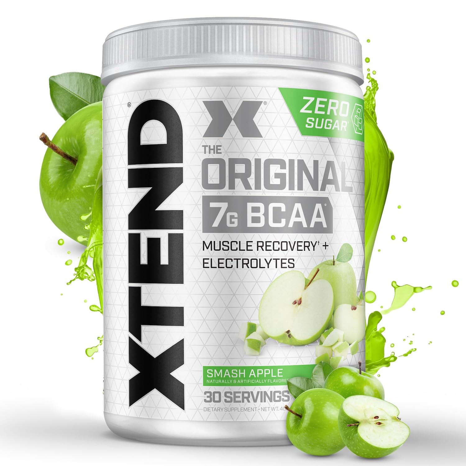 Xtend Original BCAA en bouteille, soutient récupération et énergie pendant l’entraînement.