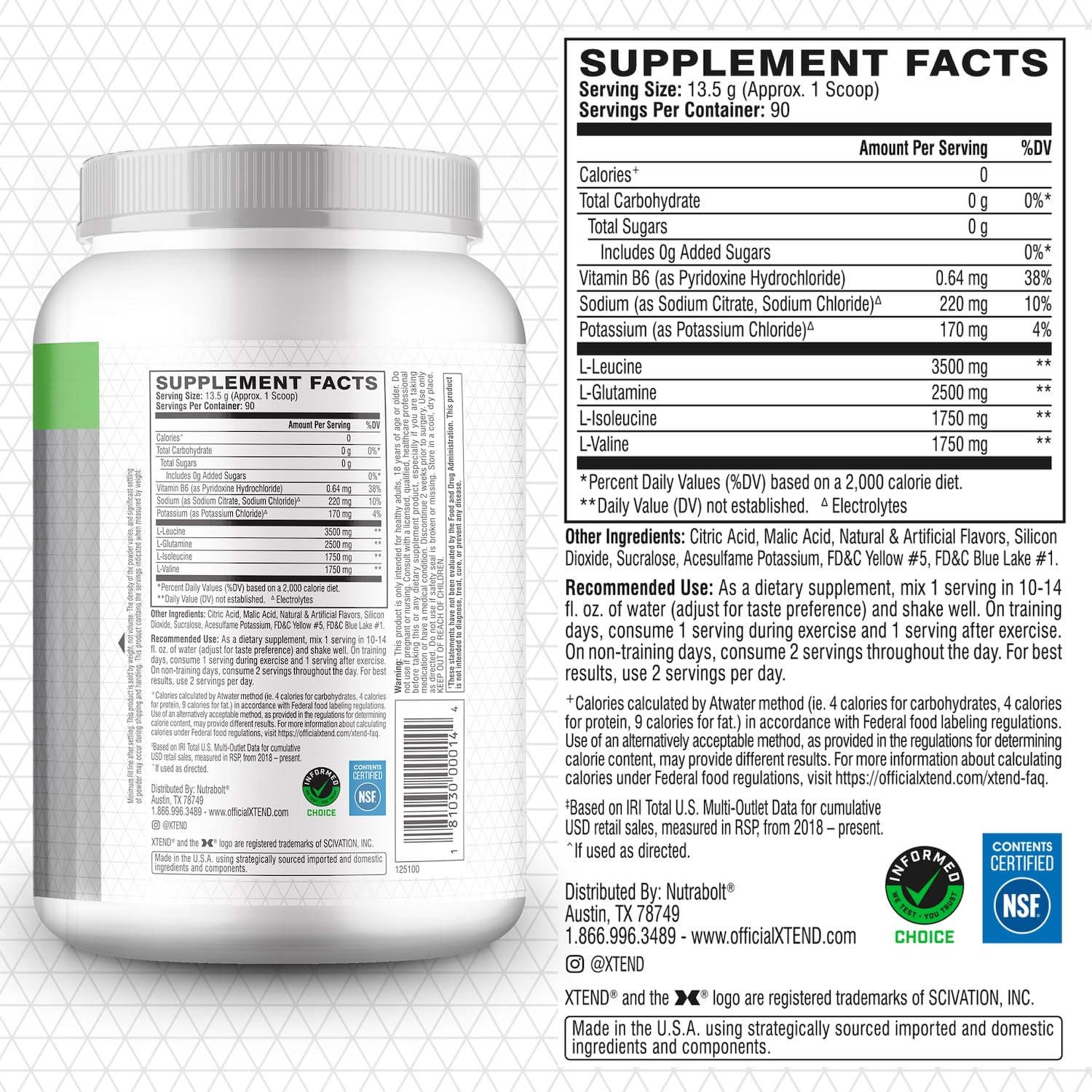 Xtend aide à la réparation musculaire après l'effort intense.