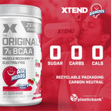 Xtend Saveur AirHeads Candy visuel, poudre sans sucre adaptée à l'activité sportive.