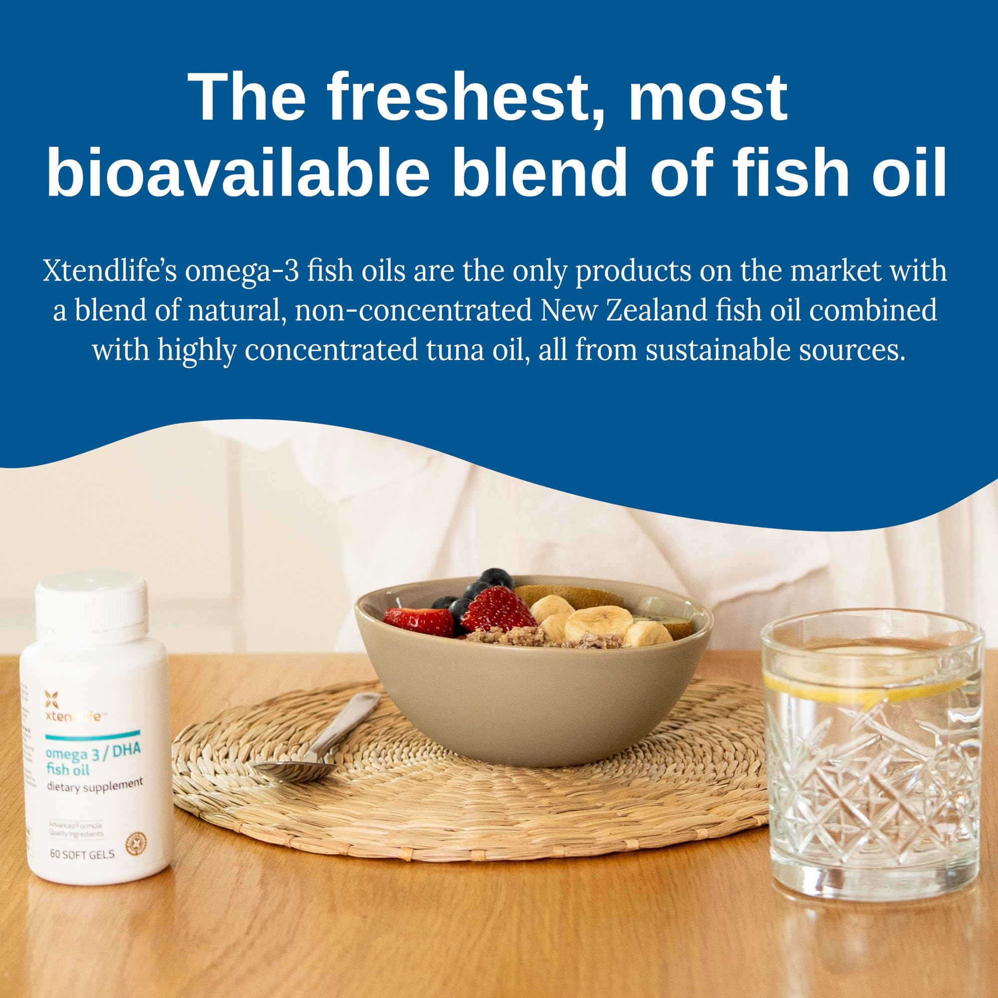 Xtendlife Omega3 – Emballage responsable et engagement durable.