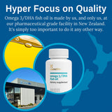 Xtendlife Omega3 – Sourcing durable et traçabilité démontrés sur l’emballage.