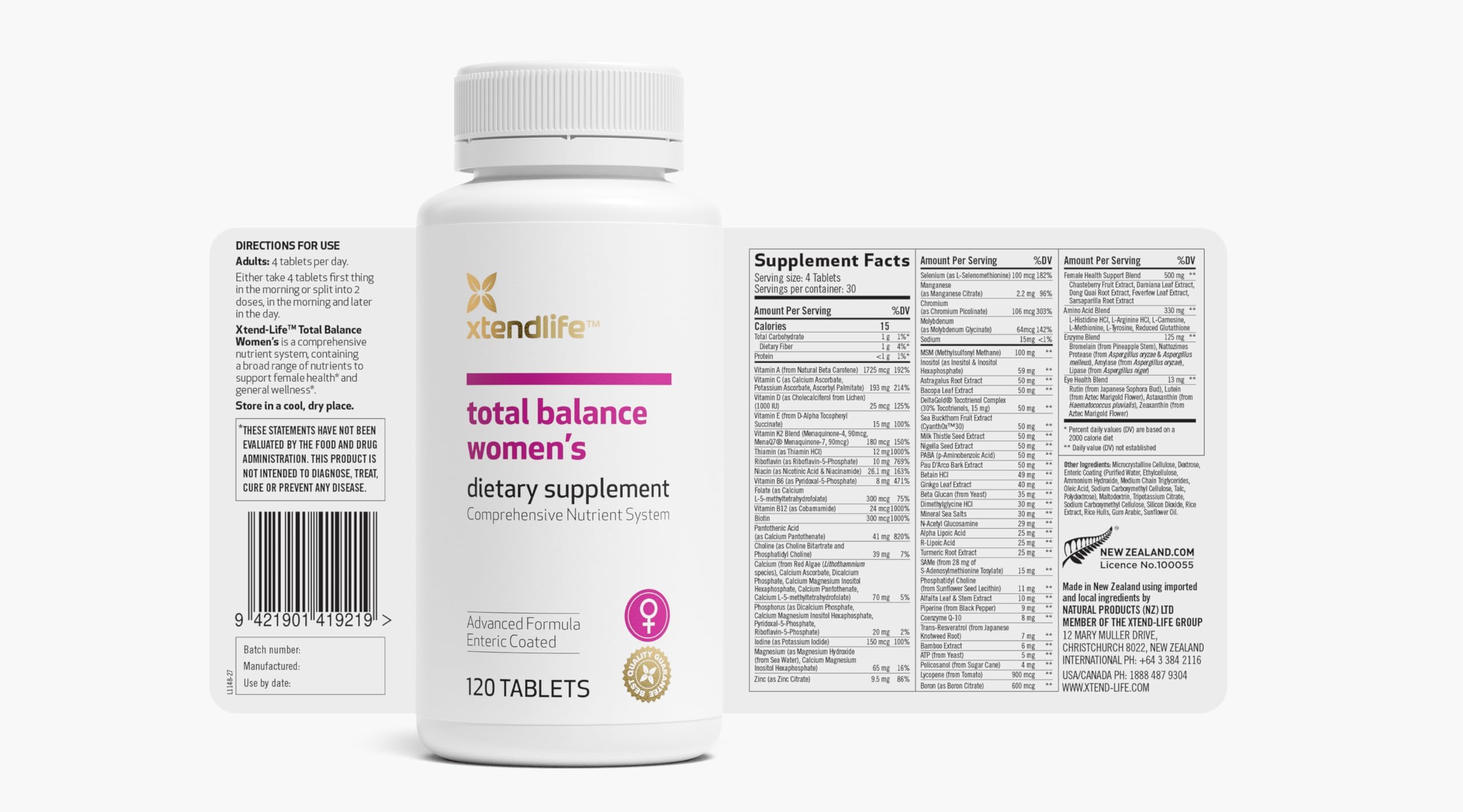 Xtendlife Total Balance emballage recyclable et pratique.