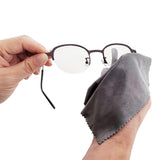Chiffon gris XTHEL, format 6x7 cm pour lunettes.