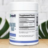 Xtravit Résveratrol NAD+ – emballage affichant les informations produit.