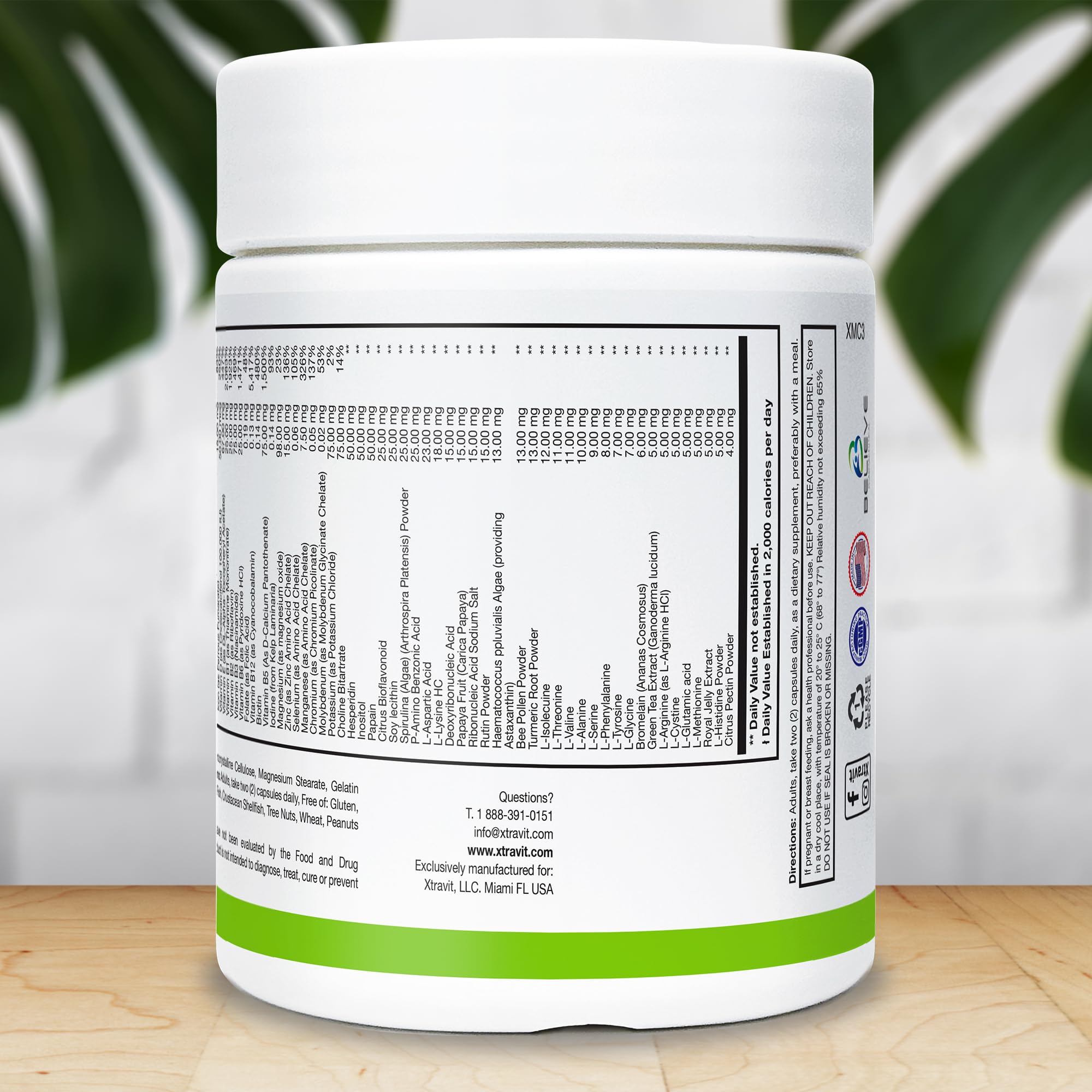 Curcuma présent dans Xtravit Vitamines Plus comme antioxydant naturel