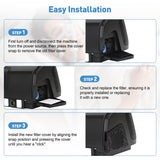XwaYexa accessoire CPAP noir, équipement essentiel pour filtration fiable