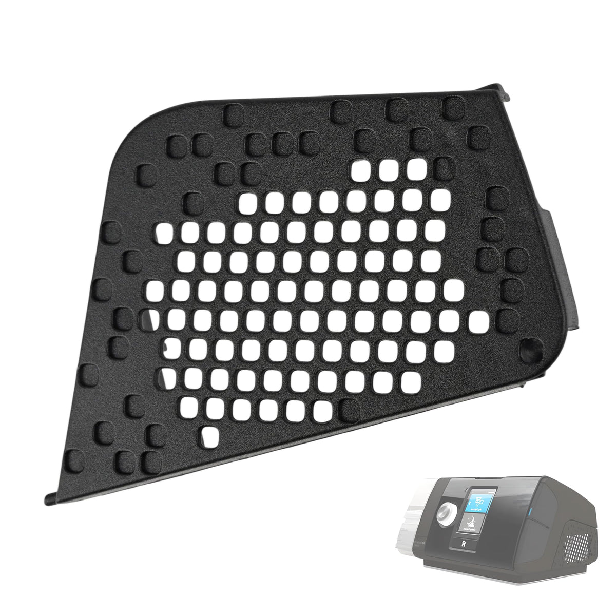 XwaYexa couvercle filtre AirSense 10 noir, protection efficace contre poussières
