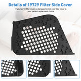 XwaYexa remplacement couverture filtre noir, protège le flux d air durablement