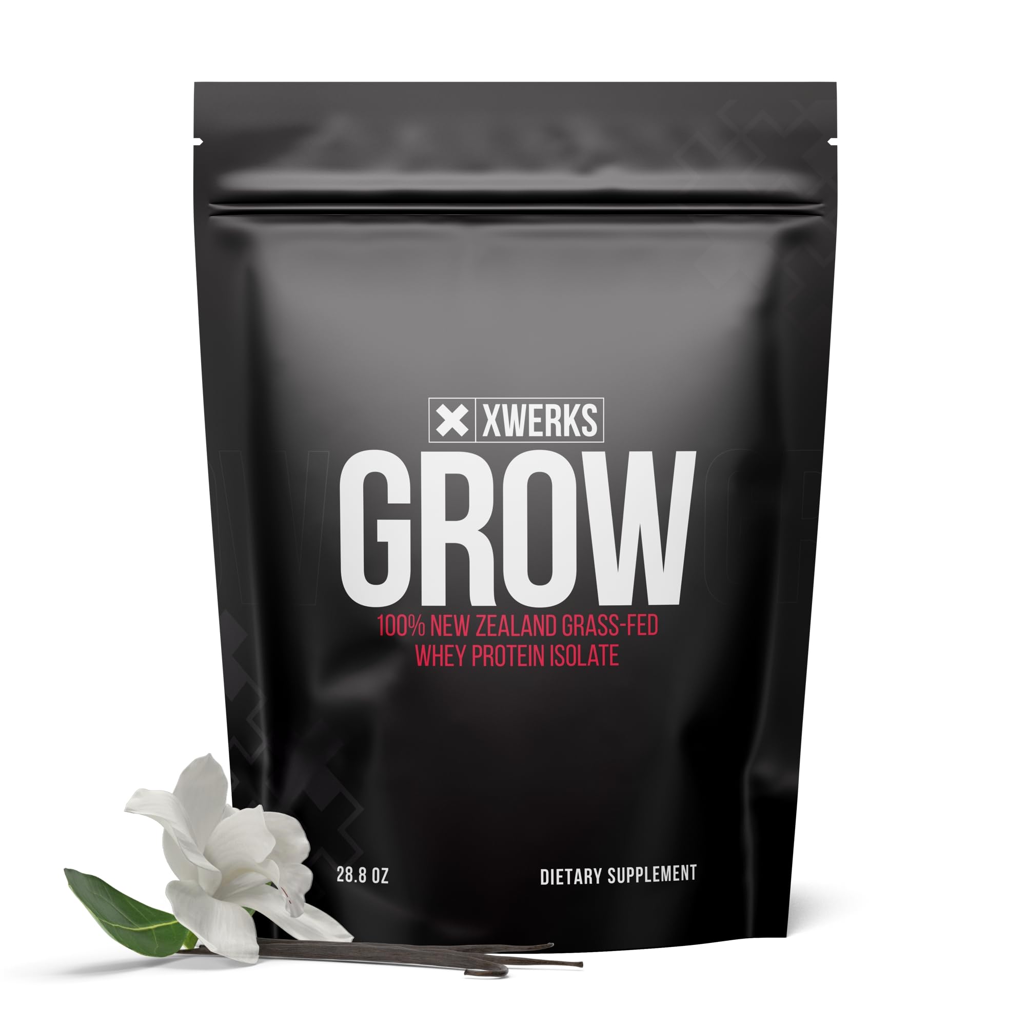 XWERKS Grow poudre isolat protéine vanille de Nouvelle-Zélande, récupération potentielle
