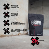 XWERKS Grow : texture lisse dans le shaker, sans grumeaux.