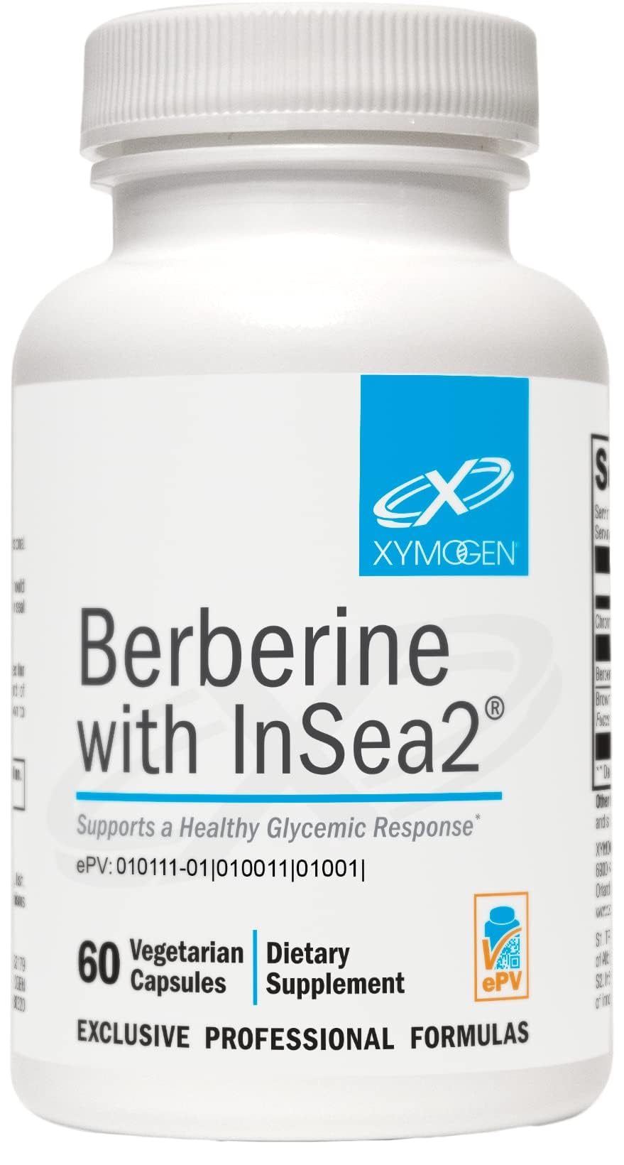 XYMOGEN Berberine InSea2 – bouteille de gélules prête à l’emploi, soutien métabolique potentiel