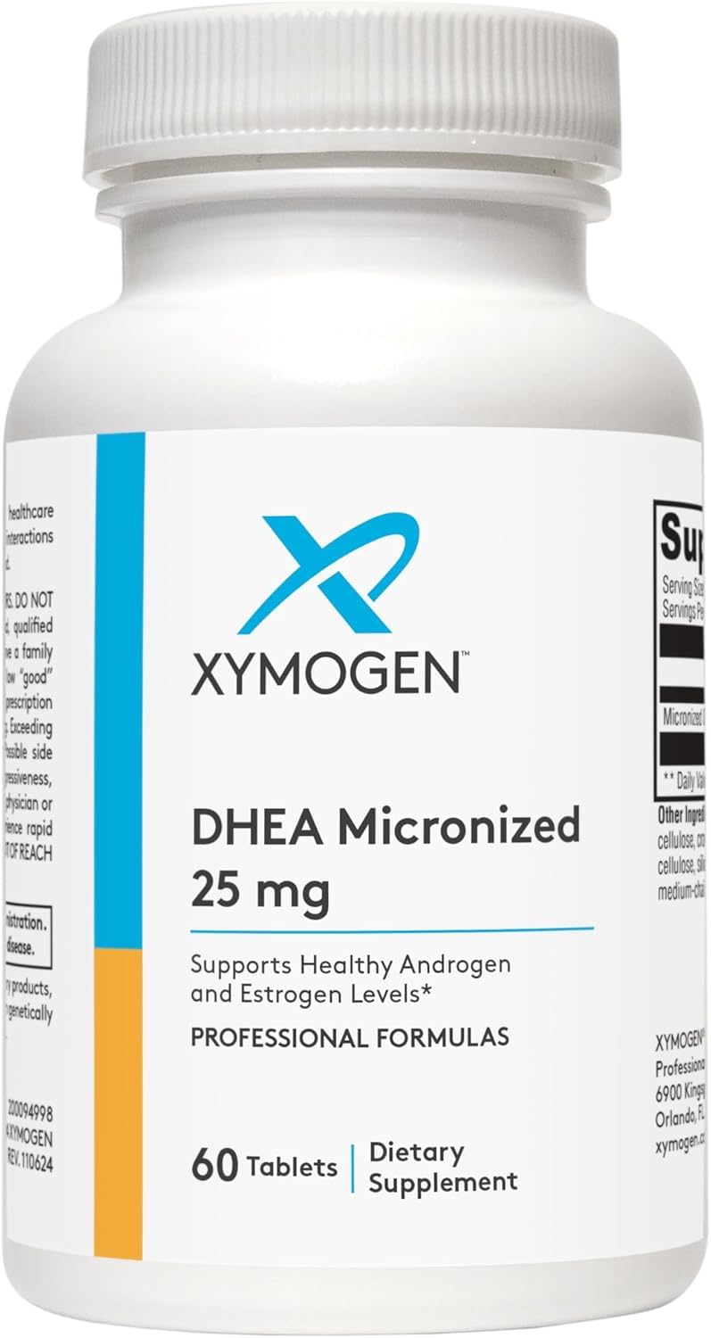XYMOGEN DHEA 25 mg emballage: présentation claire pour démarrer votre routine.