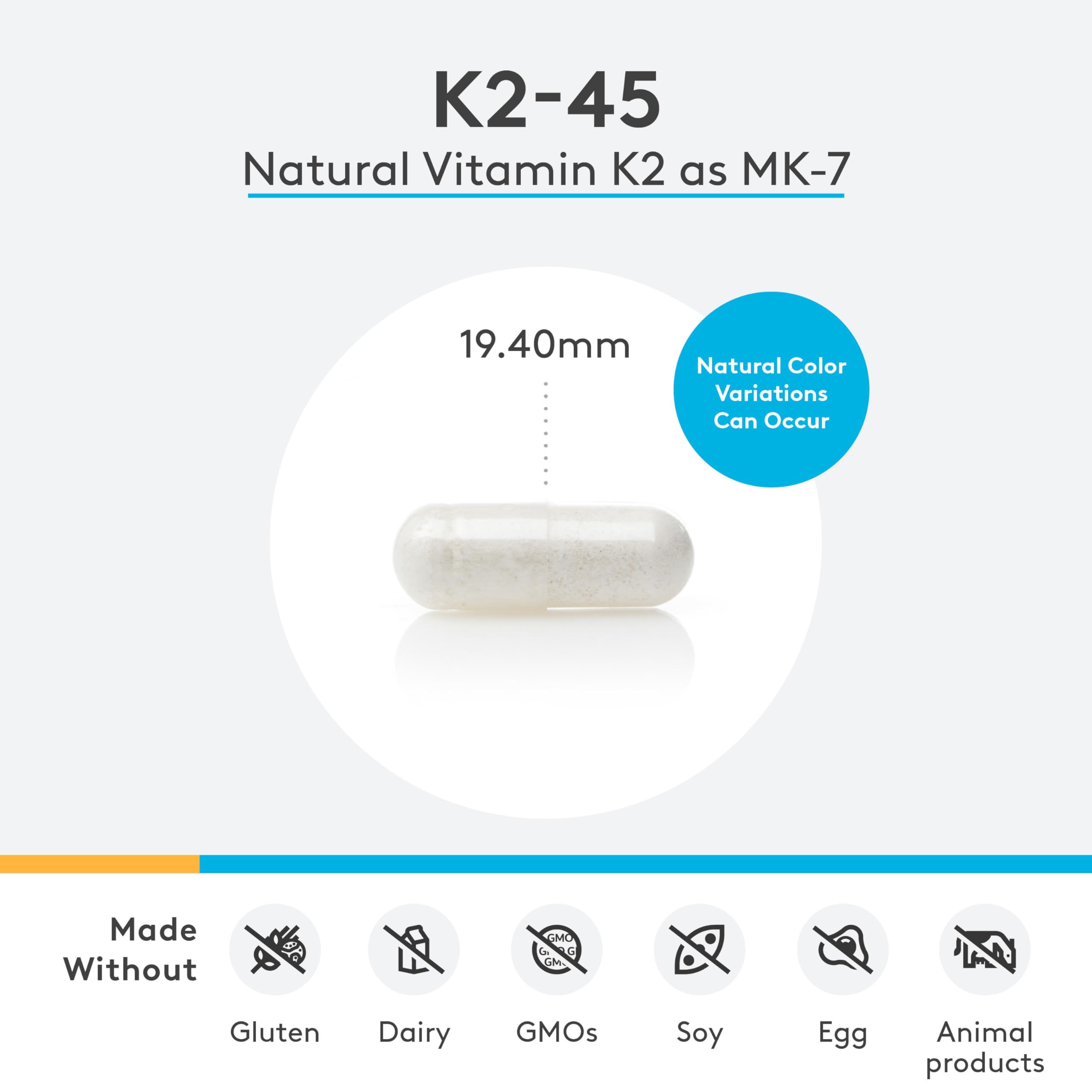 XYMOGEN K2-45 – étiquette produit montrant origine non-OGM et traçabilité.