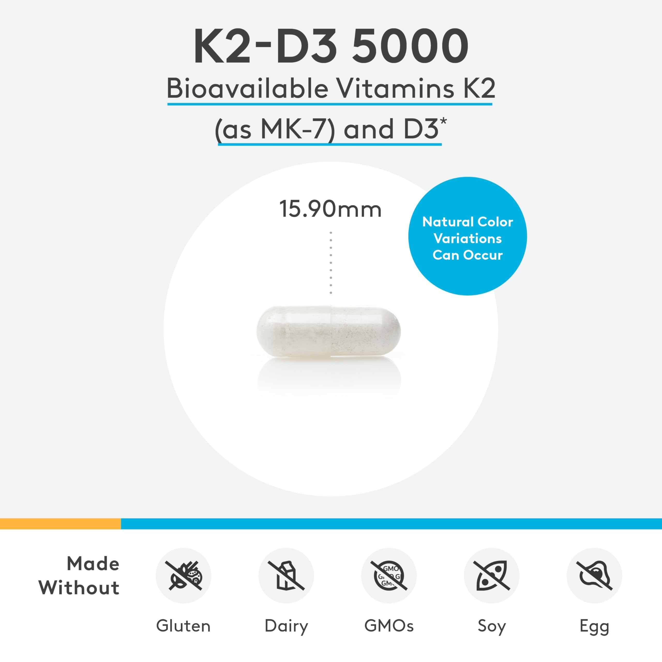 XYMOGEN K2-D3 5000 — Capsule ouverte montrant la texture, facile à avaler.