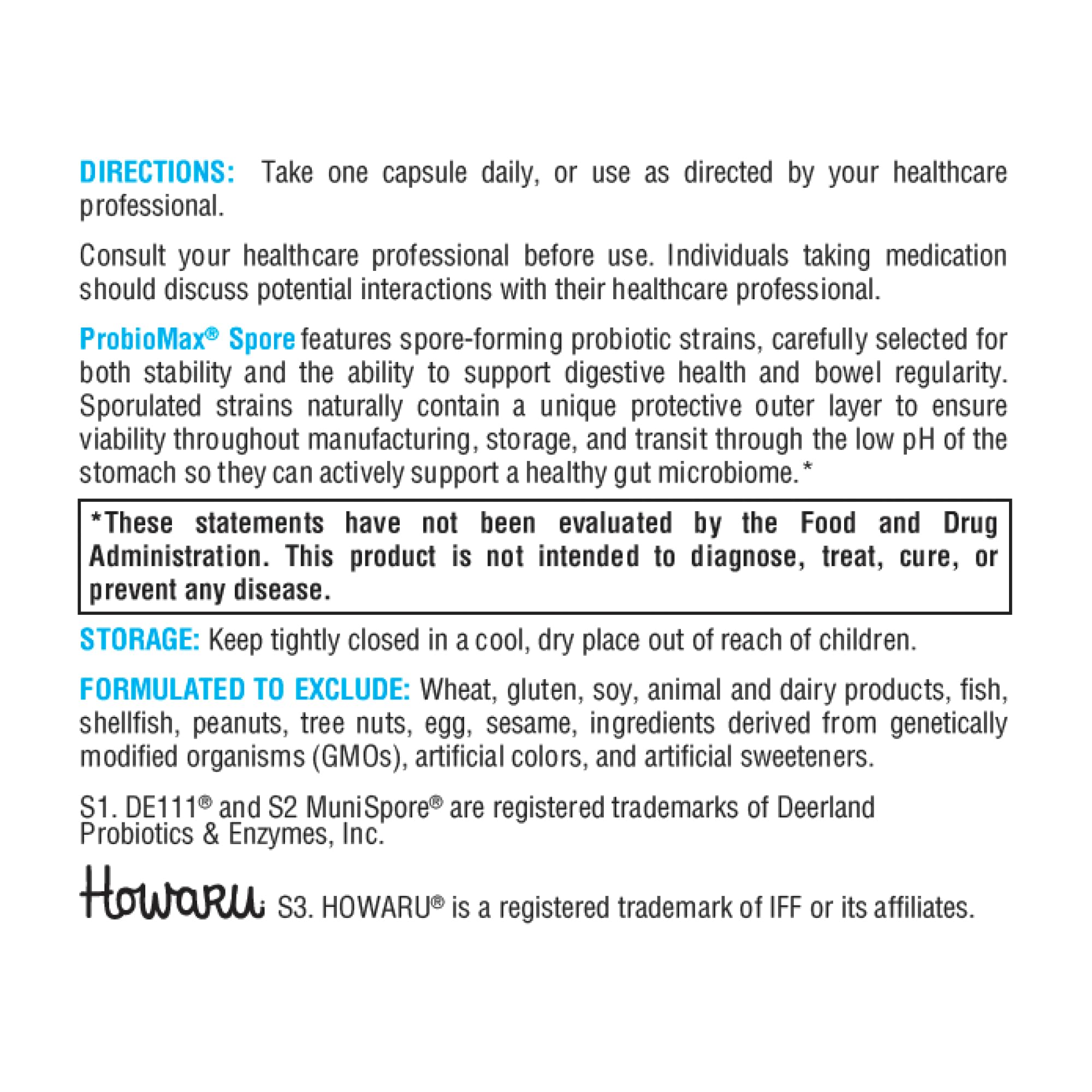 XYMOGEN ProbioMax Spore – premier plan sur flacon: formulation spore stable.