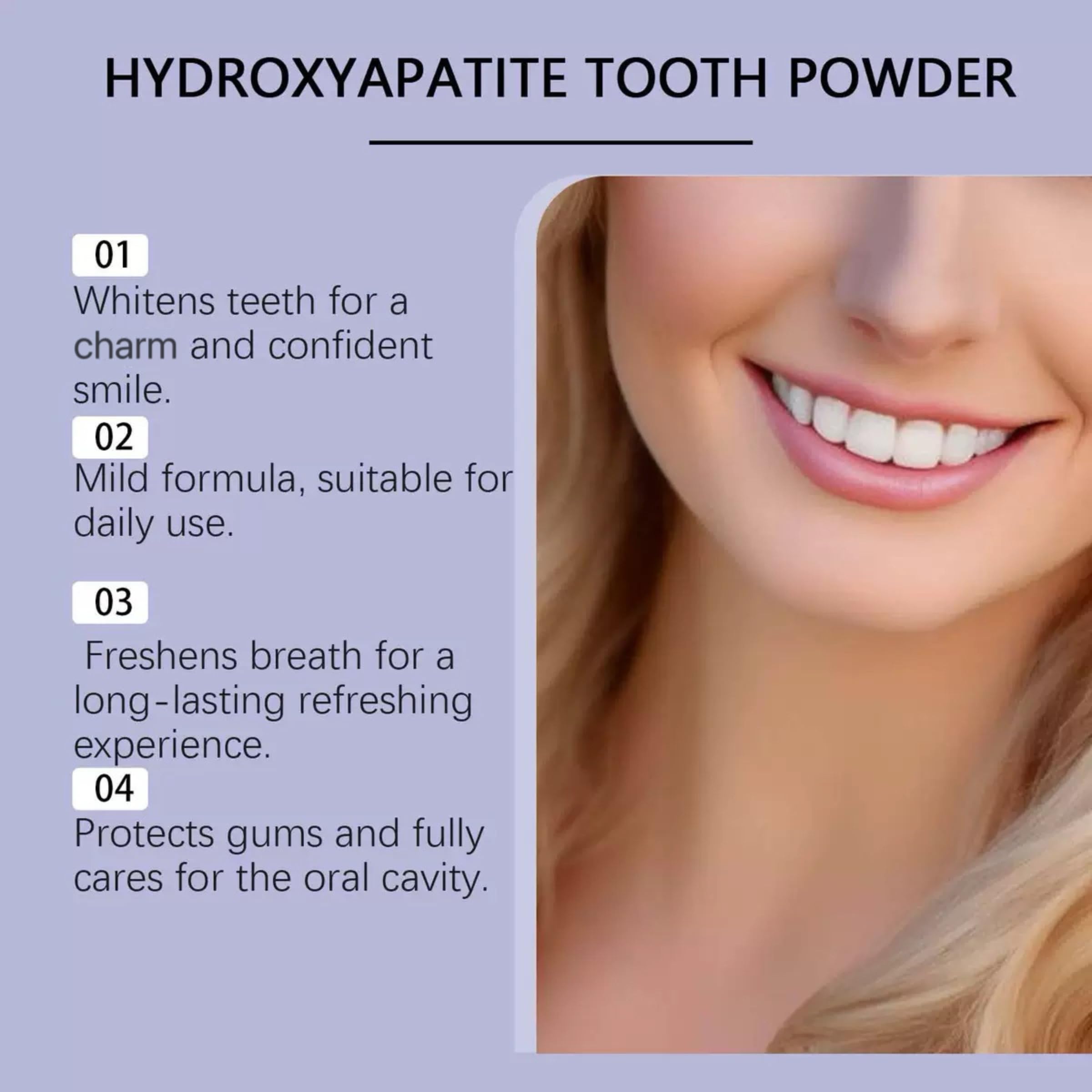 XYFSZDQJZHG emballage dentifrice hydroxyapatite, arrangement pratique