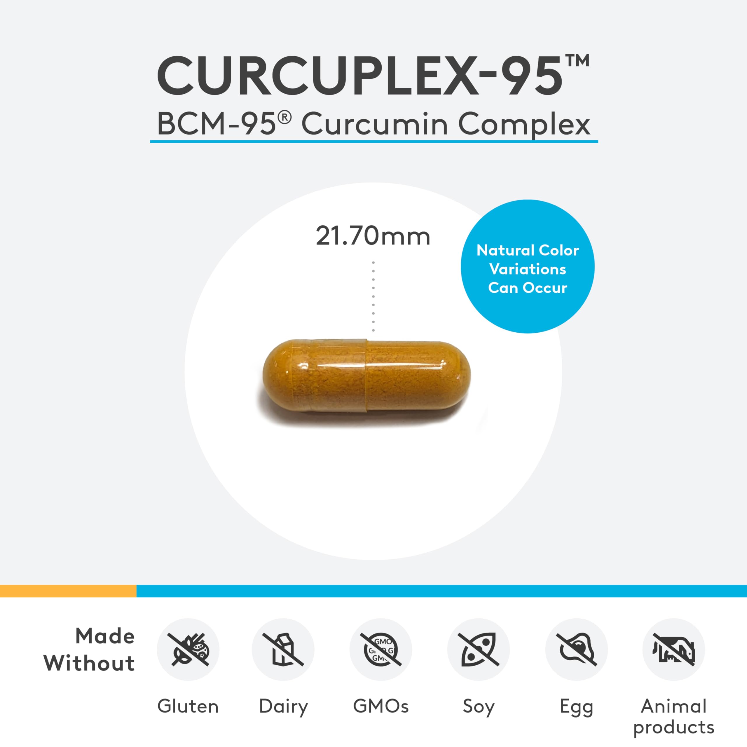 XYMOGEN CurcuPlex-95: capsules véganes prêtes à être consommées dans la routine.