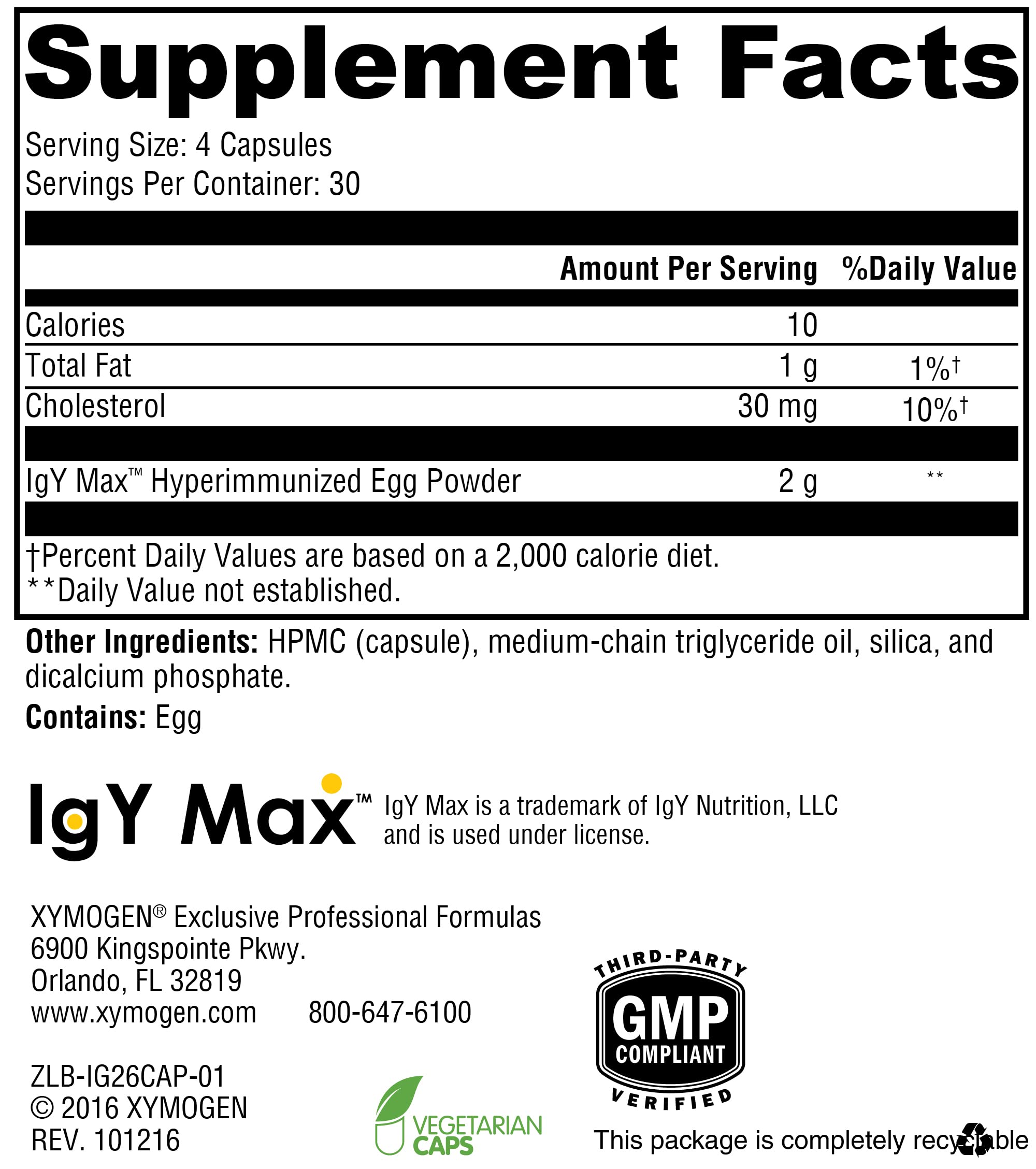 XYMOGEN IG26 sante-intestinale: favorise un environnement intestinal sain.