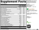 XYMOGEN Prenatal: étiquette lisible avec dosage et avantages potentiels.