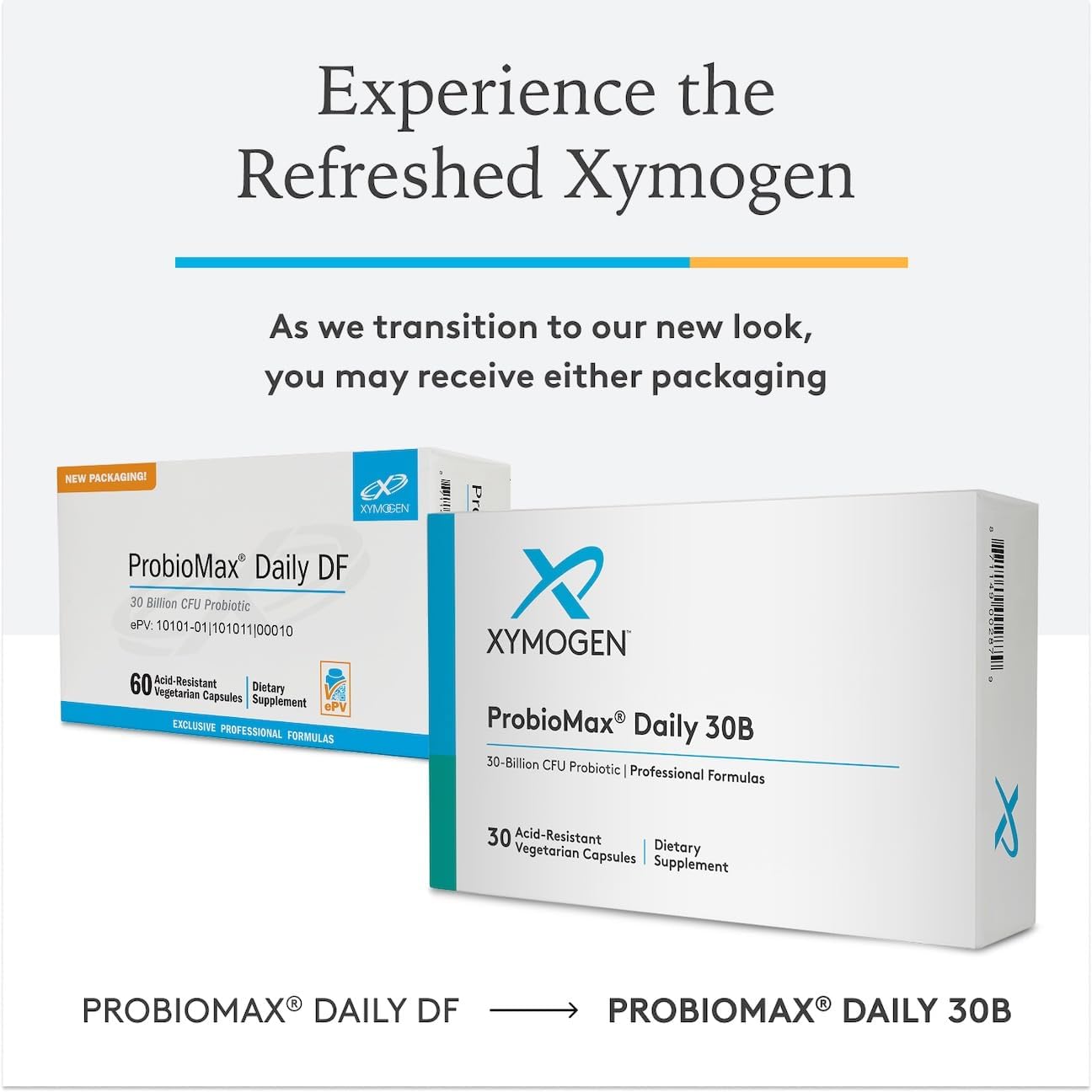 XYMOGEN ProbioMax Daily 30B, capsules gastro-résistantes libération ciblée.