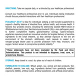 XYMOGEN ProbioMax Sb 35B : illustration des quatre souches soutenant l'équilibre intestinal.