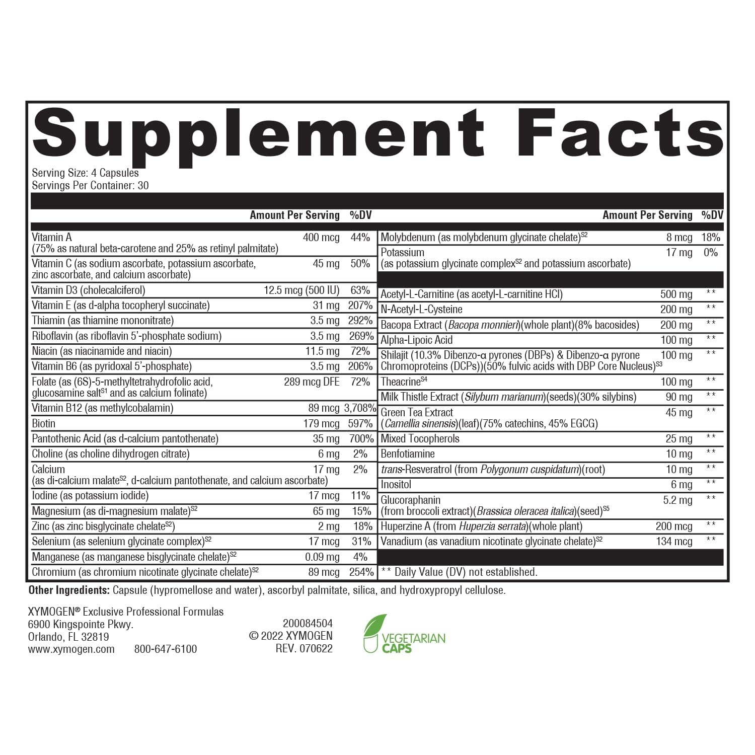 XYMOGEN ActivNutrients Performance – capsules faciles à avaler pour énergie quotidienne.