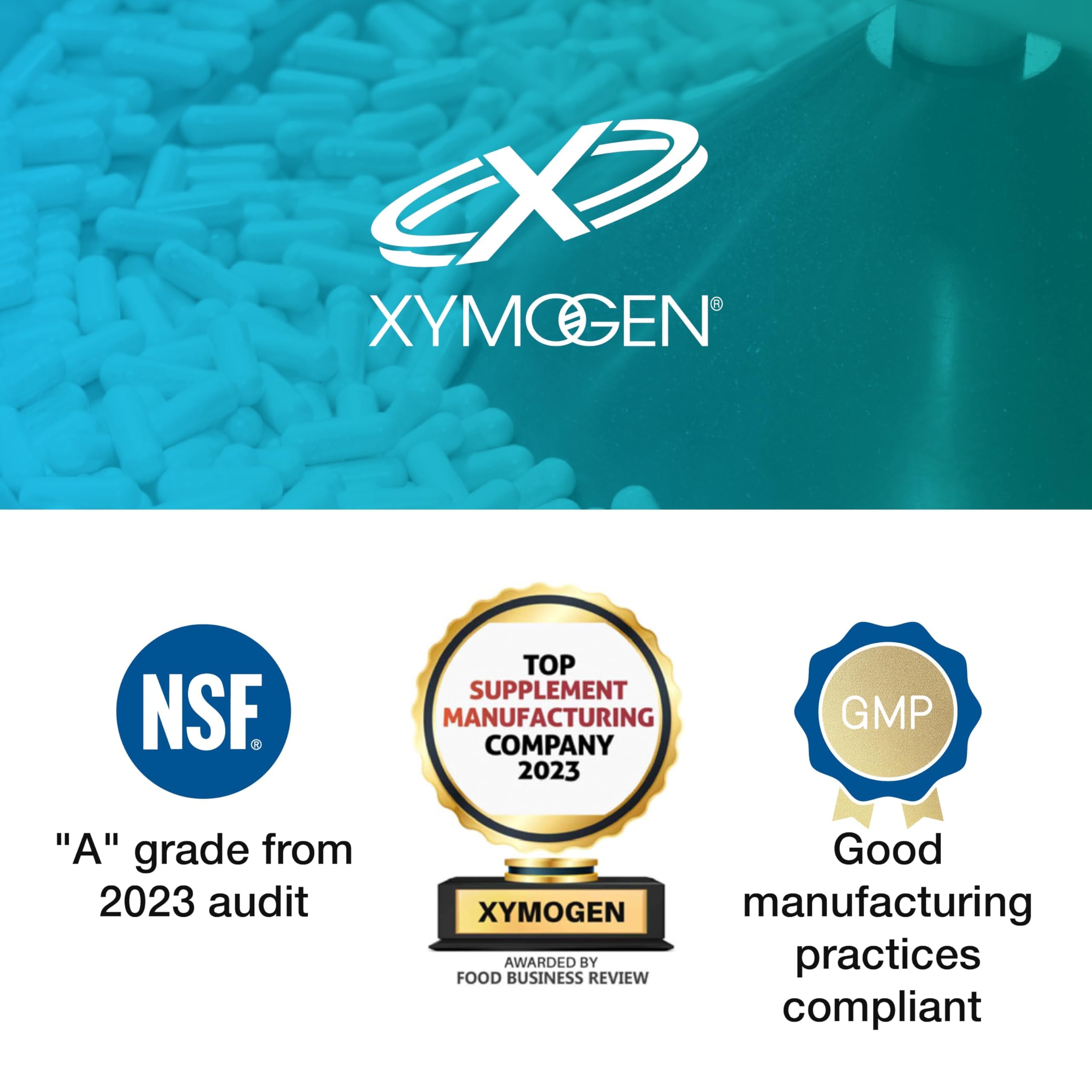 XYMOGEN ActivNutrients Performance – tableau des ingrédients avec minéraux chélatés.