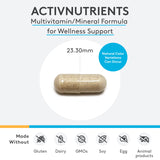 XYMOGEN ActivNutrients – dosage de capsules, formulation chélatée favorisant absorption et vitalité.