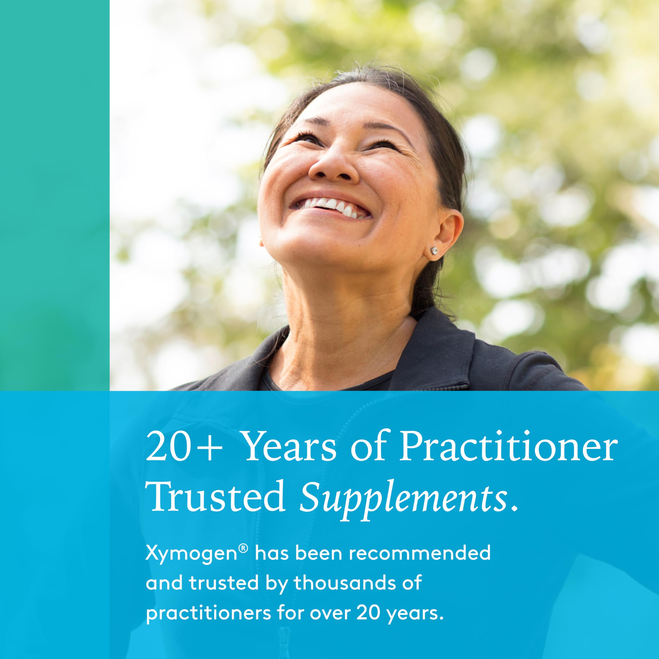 XYMOGEN ActivNutrients sans fer — comprimés visibles apportant vitamine B et folate.