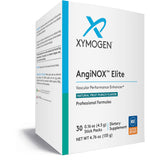 XYMOGEN AngiNOX Elite, bouteille et poudre, soutient une circulation saine et énergie durable.