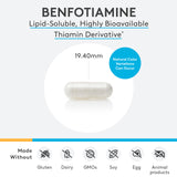 XYMOGEN Benfotiamine 300mg – bouteille: prise quotidienne simple et pratique.
