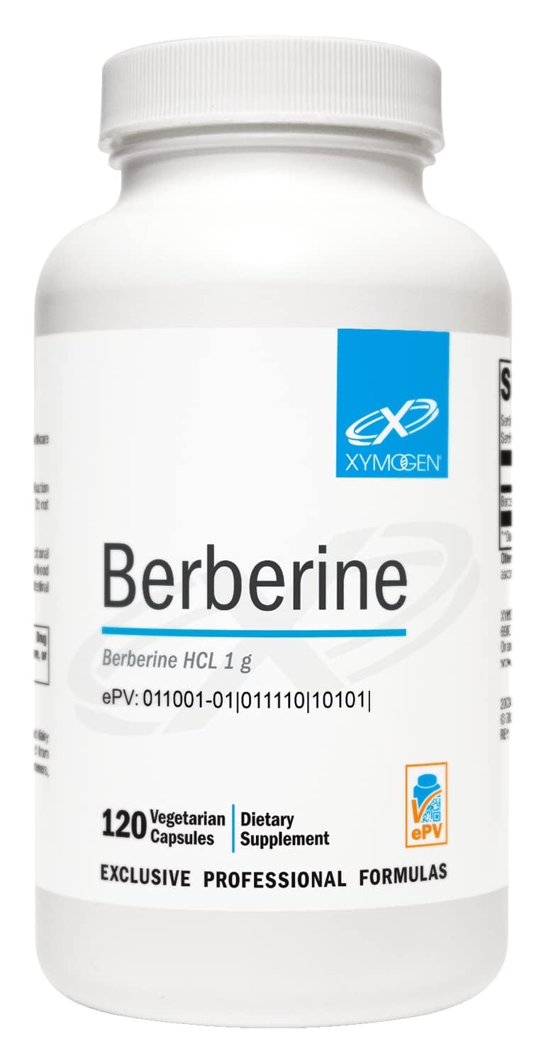 XYMOGEN Berberine HCL 1000mg – bouteille, soutien métabolique potentiel