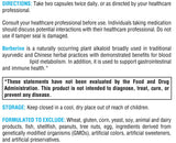XYMOGEN Berberine HCL 1000mg – sans OGM et produits animaux, formulation éthique