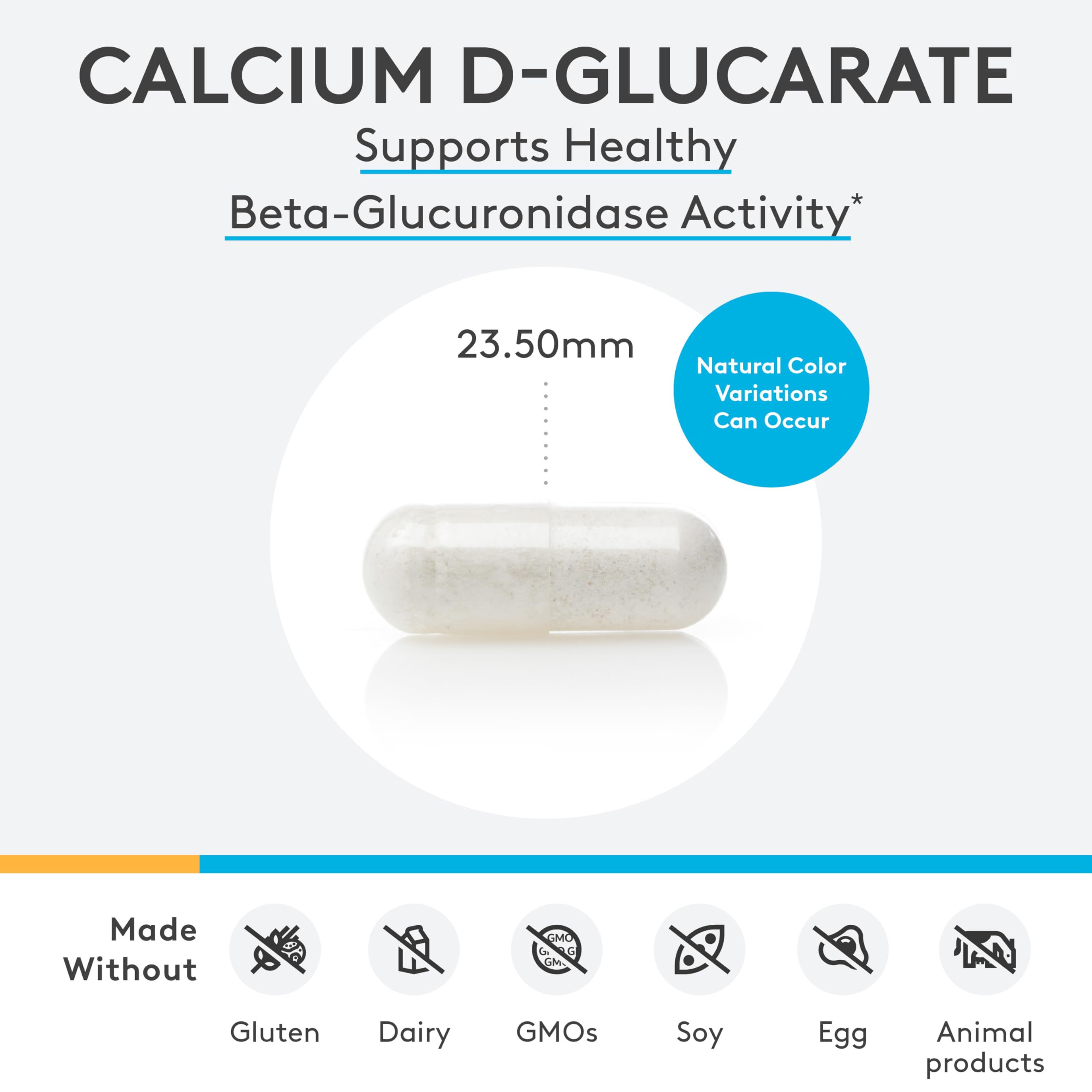 XYMOGEN Calcium D-Glucarate étiquette claire pour consulter les informations d usage.
