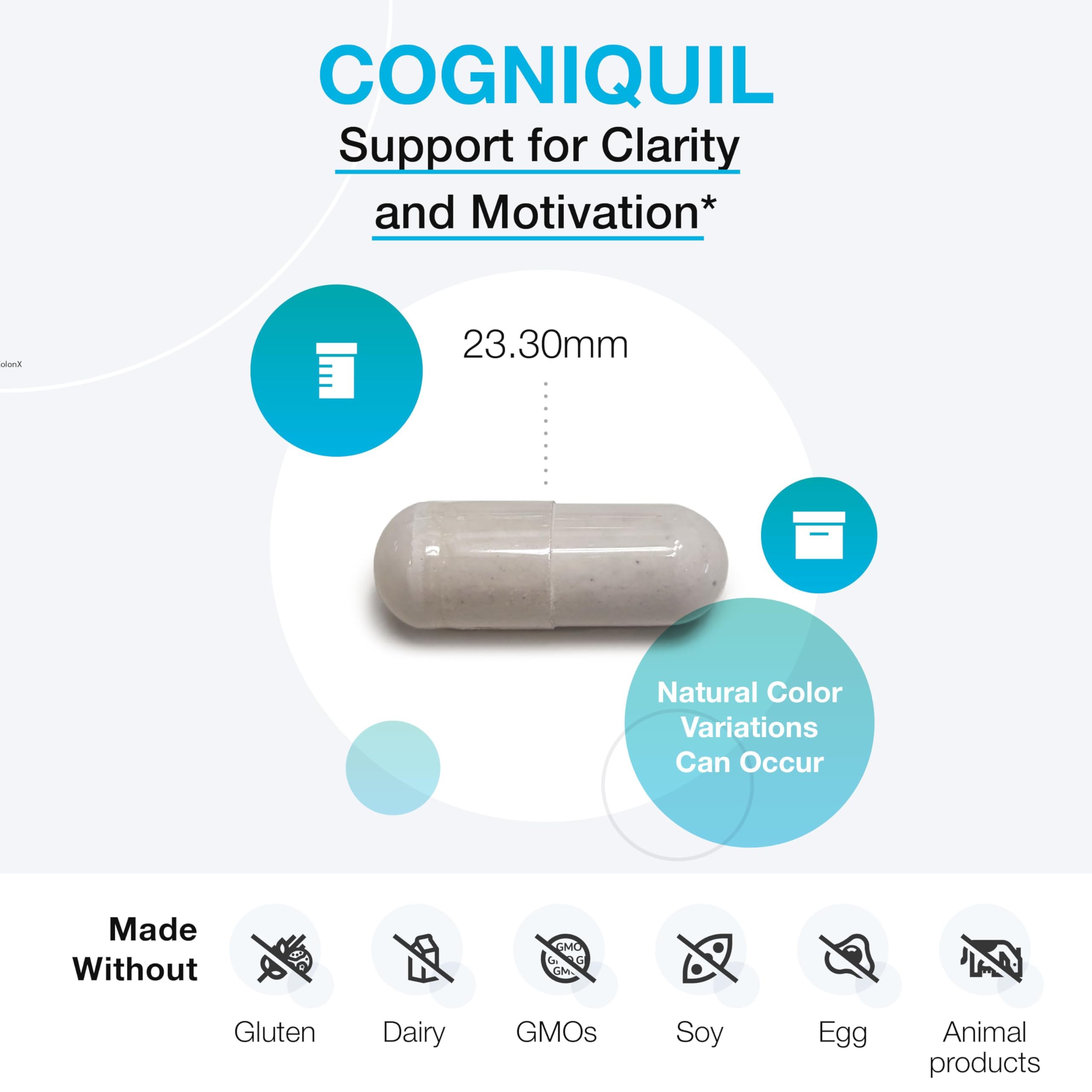 XYMOGEN Cogniquil – capsules dans la main, présentation de la texture.