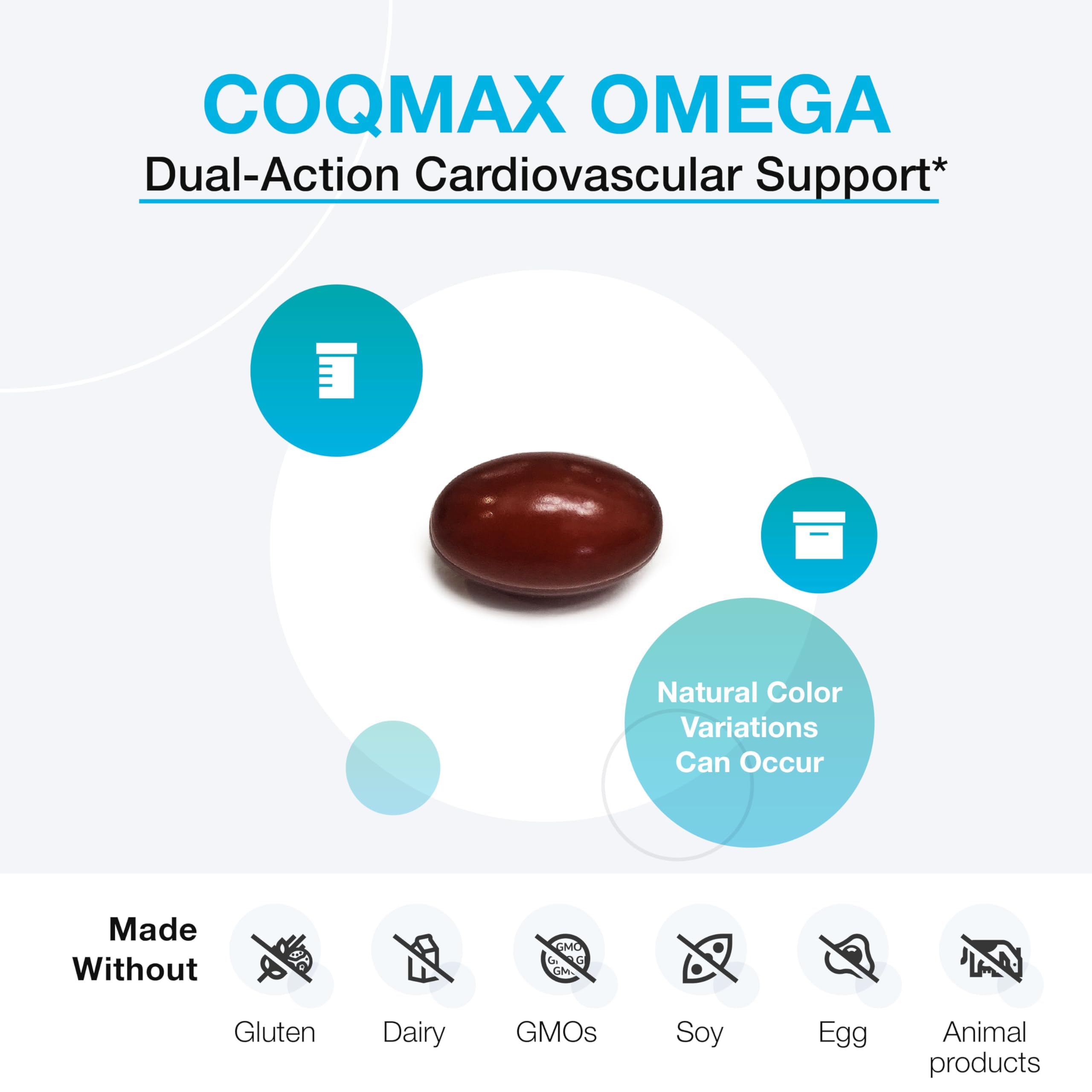 XYMOGEN CoQmax Omega: étiquette affichant Kaneka Q10 et oméga-3
