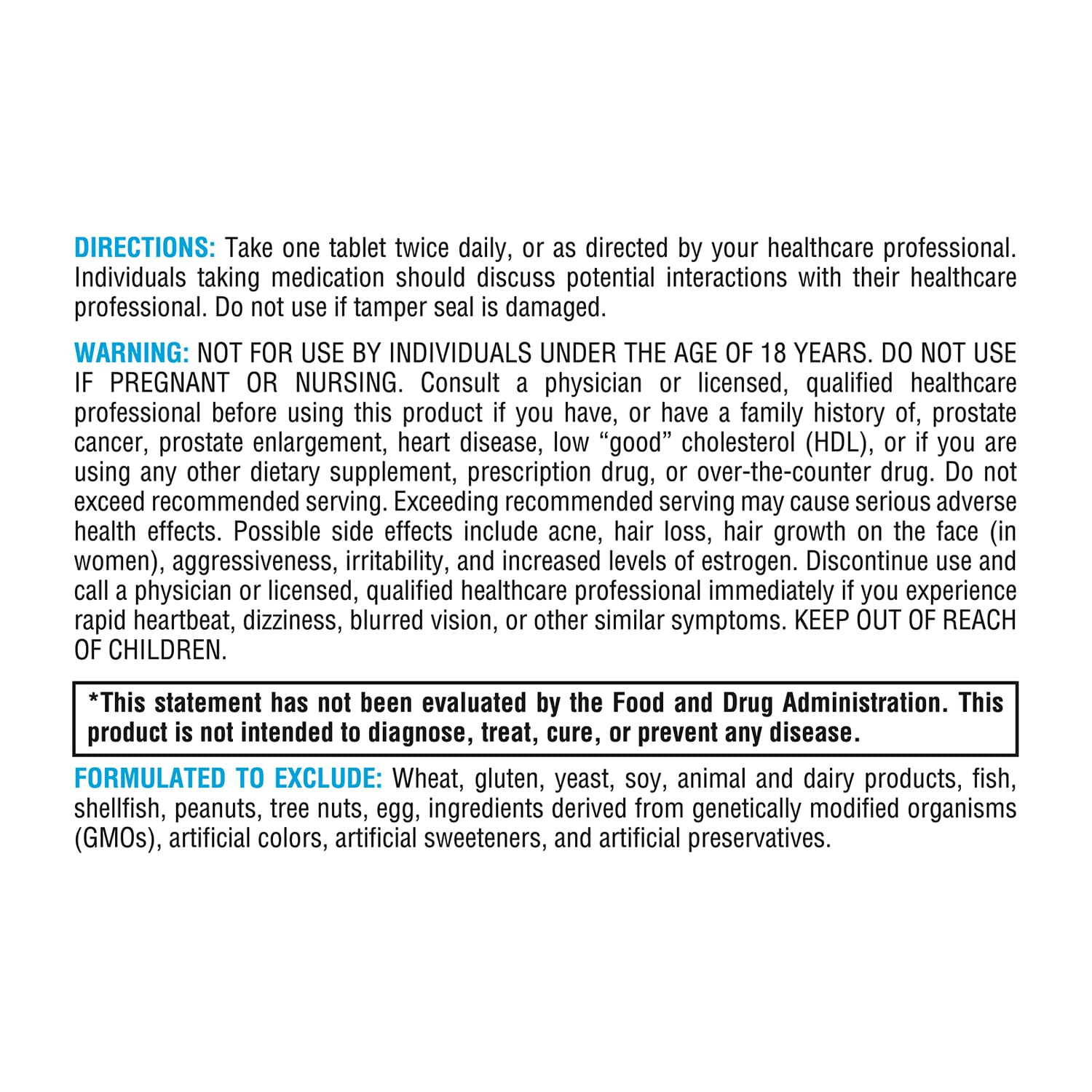 XYMOGEN DHEA tablettes dosage – 10 mg par comprimé.