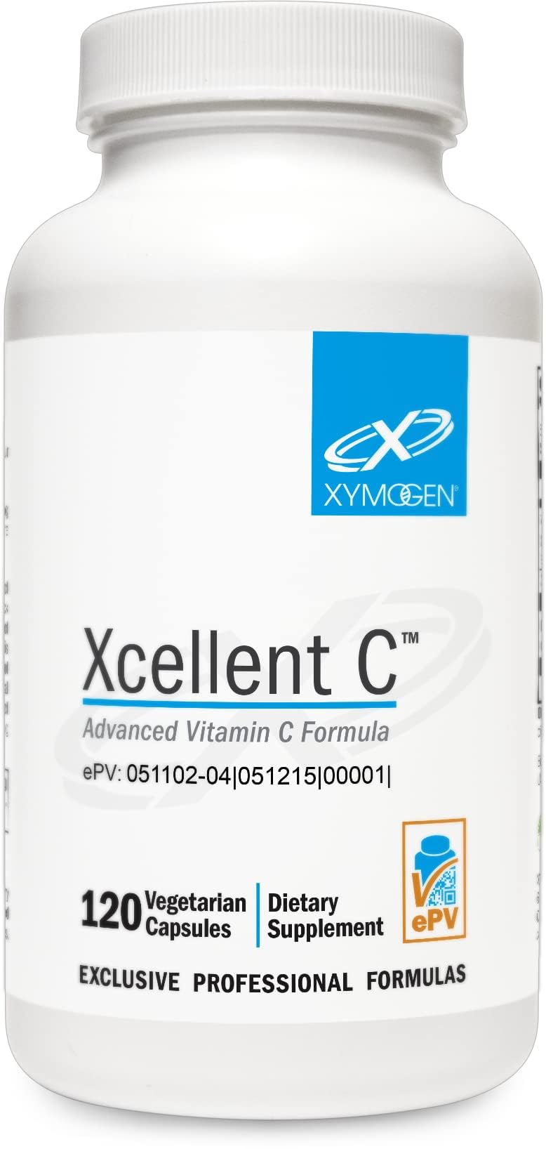 XYMOGEN Xcellent C: boîte et étiquette, présentation claire pour votre routine vitamine C.