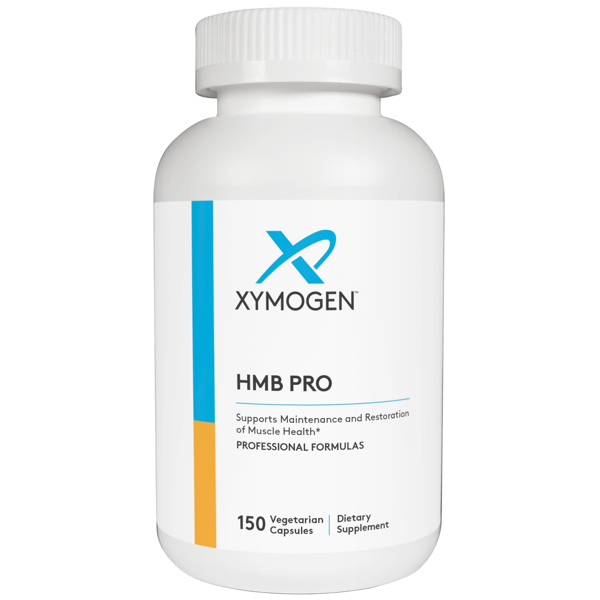 Xymogen HMB Pro, bouteille vue de face, utile pour la récupération potentielle.