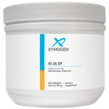 XYMOGEN IG26 DF en poudre vanille dans un verre, goût agréable et préparation rapide.