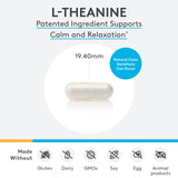 Capsules XYMOGEN L-Theanine 400 mg par portion, utilisation pratique.