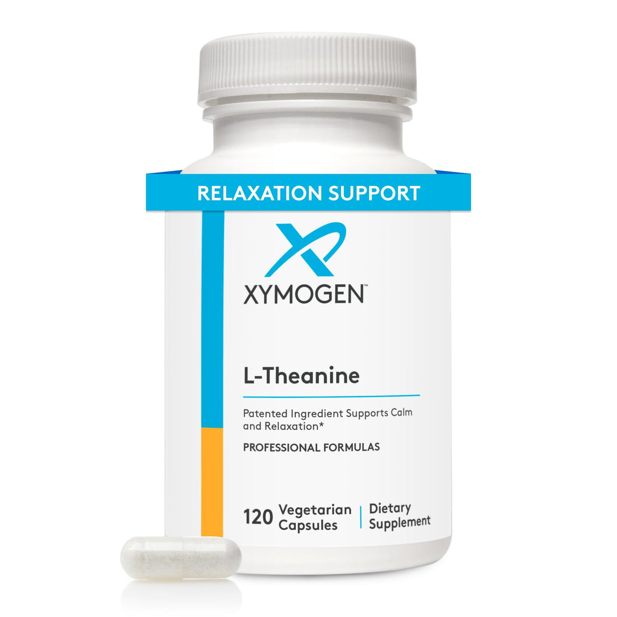 XYMOGEN L-Theanine Suntheanine, bouteille: calme et sérénité sans somnolence.