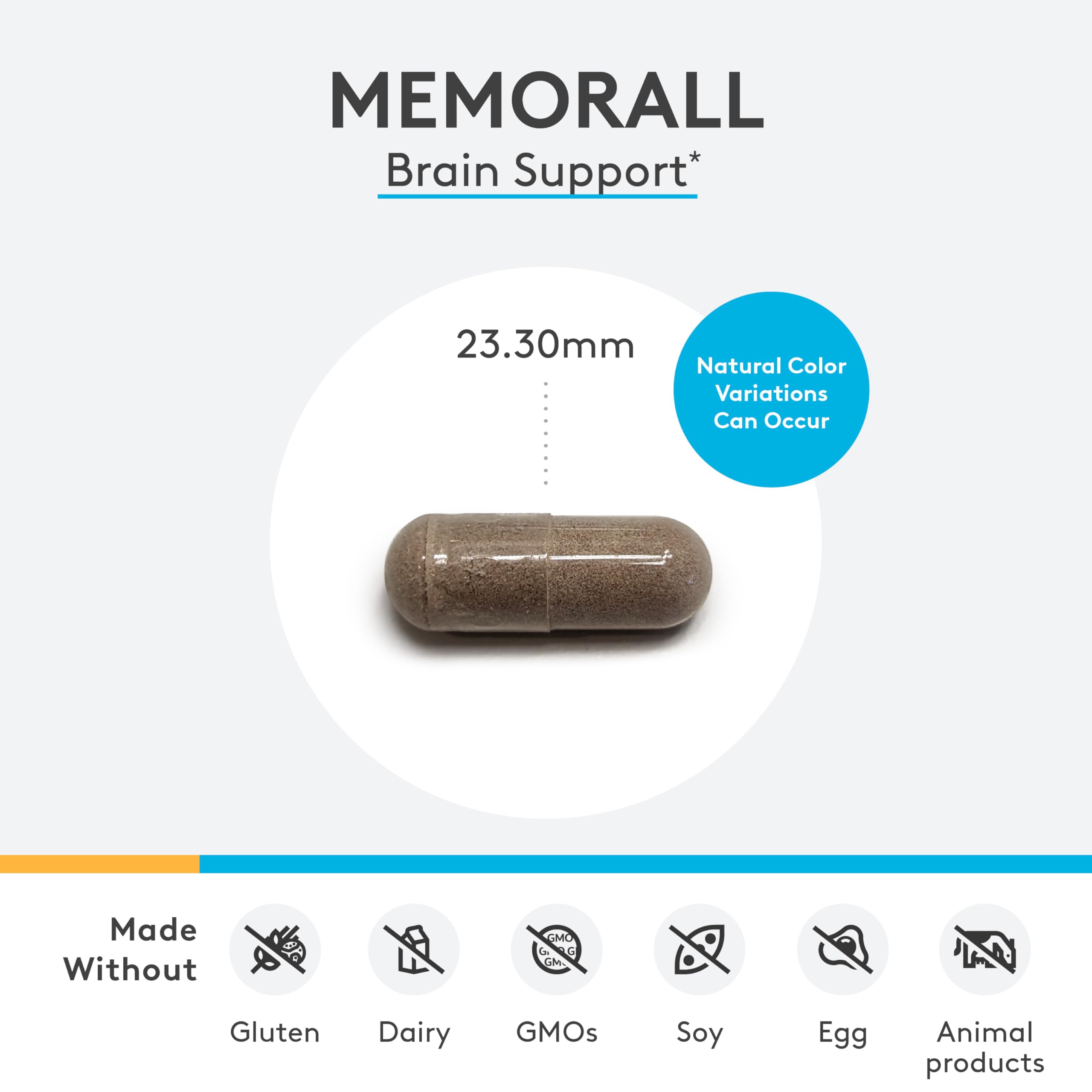 XYMOGEN MemorAll, capsules faciles à avaler pour une routine quotidienne.