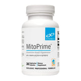 Bouteille XYMOGEN MitoPrime avec étiquette indiquant ergothioneine, soutien potentiel à la santé cérébrale