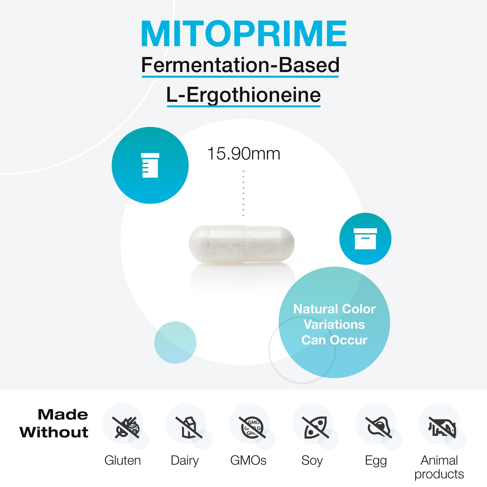Notice XYMOGEN MitoPrime montrant conseils d’utilisation pour un dosage régulier et pratique