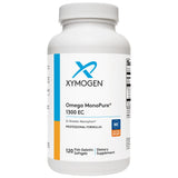 Bouteille Xymogen Omega MonoPure 1300 EC, absorption améliorée et soutien cardio-vasculaire.