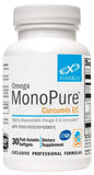 XYMOGEN Omega MonoPure Curcumine EC, bouteille fermée, prise quotidienne potentielle facilitée.