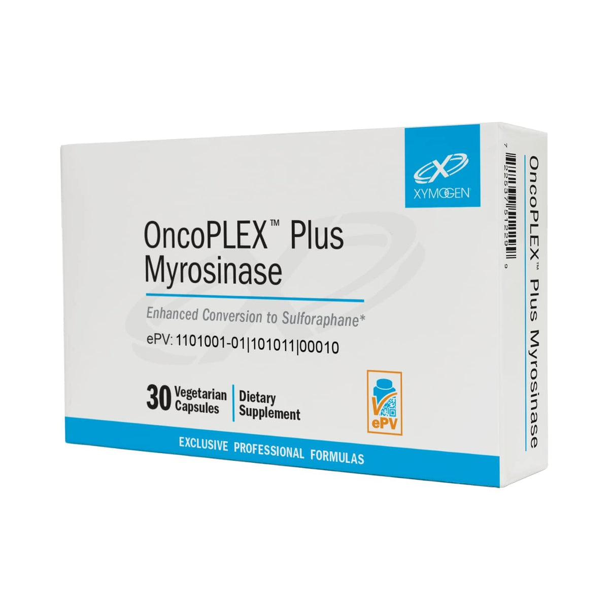 XYMOGEN OncoPLEX Plus – flacon et gélules, glucoraphanine concentré pour l'apport naturel.