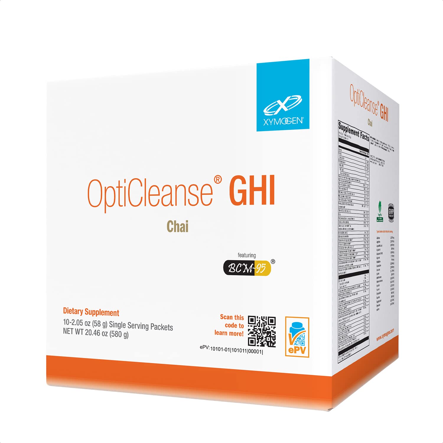 XYMOGEN OptiCleanse GHI Detox – bouteille prête à mélanger pour le bien-être intestinal potentiel.